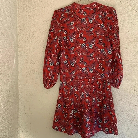 Veronica Beard Palmetto Pintuck Boho Dress Size 2 - Picture 9 of 9